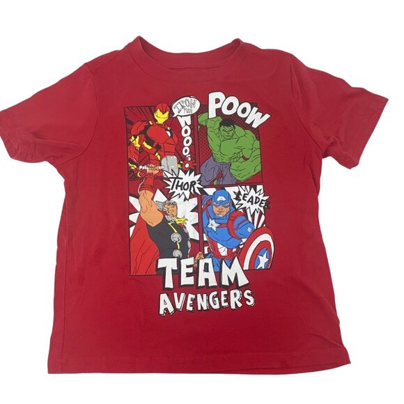 Boy's Clothes - 4 Graphic T-Shirts - Black, Red, 2‎ White - Sizes - XS and 5 - Picture 8 of 11